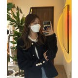 ノカラーブックルツイードボタンジャケット | by muni:r | 詳細画像12 