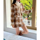 チェックカーディガンスカートセットアップ | by muni:r | 詳細画像16 