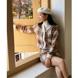 チェックカーディガンスカートセットアップ | by muni:r | 詳細画像26 