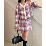 チェックカーディガンスカートセットアップ | by muni:r | 詳細画像35 