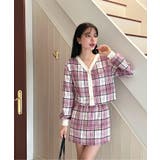 チェックカーディガンスカートセットアップ | by muni:r | 詳細画像36 