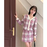 チェックカーディガンスカートセットアップ | by muni:r | 詳細画像37 