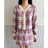 チェックカーディガンスカートセットアップ | by muni:r | 詳細画像45 