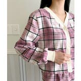 チェックカーディガンスカートセットアップ | by muni:r | 詳細画像46 