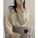 ソフトスクエアアンゴラ風ニット | by muni:r | 詳細画像1 