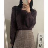 ソフトスクエアアンゴラ風ニット | by muni:r | 詳細画像5 