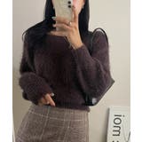 ソフトスクエアアンゴラ風ニット | by muni:r | 詳細画像6 