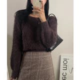 ソフトスクエアアンゴラ風ニット | by muni:r | 詳細画像7 