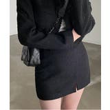 ノーカラーツイードジャケット+スリットツイードスカート | by muni:r | 詳細画像10 