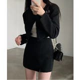 ノーカラーツイードジャケット+スリットツイードスカート | by muni:r | 詳細画像15 