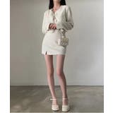 ノーカラーツイードジャケット+スリットツイードスカート | by muni:r | 詳細画像16 