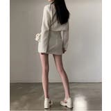 ノーカラーツイードジャケット+スリットツイードスカート | by muni:r | 詳細画像3 