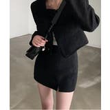 ノーカラーツイードジャケット+スリットツイードスカート | by muni:r | 詳細画像9 