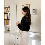 シースルーラウンドシャーリングブラウス | by muni:r | 詳細画像10 