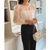 シースルーラウンドシャーリングブラウス | by muni:r | 詳細画像16 