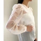 シースルーラウンドシャーリングブラウス | by muni:r | 詳細画像31 