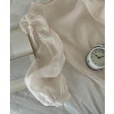 シースルーラウンドシャーリングブラウス | by muni:r | 詳細画像40 