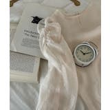 シースルーラウンドシャーリングブラウス | by muni:r | 詳細画像41 