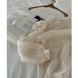 シースルーラウンドシャーリングブラウス | by muni:r | 詳細画像43 