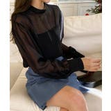 シースルーバックリボンブラウス | by muni:r | 詳細画像2