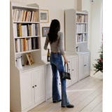 スリムフィットボタンラップTシャツ | by muni:r | 詳細画像21