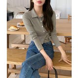 スリムフィットボタンラップTシャツ | by muni:r | 詳細画像26