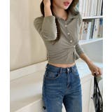 スリムフィットボタンラップTシャツ | by muni:r | 詳細画像30