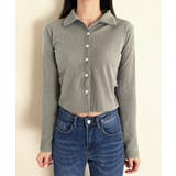 スリムフィットボタンラップTシャツ | by muni:r | 詳細画像32