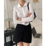 スリムフィットボタンラップTシャツ | by muni:r | 詳細画像6