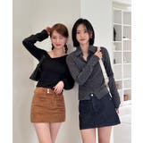 アンバランス斜線Tシャツ | by muni:r | 詳細画像14