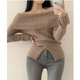 リブオフショルダースリットニット | by muni:r | 詳細画像16 