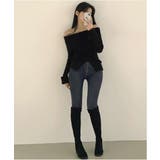 リブオフショルダースリットニット | by muni:r | 詳細画像21 