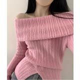 リブオフショルダースリットニット | by muni:r | 詳細画像33 