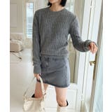 ベーシックラウンドケーブルニット | by muni:r | 詳細画像13