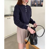 カジュアルヘンリーネックスウェット | by muni:r | 詳細画像51