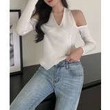 ホルターネックオフショルダーTシャツ | by muni:r | 詳細画像4