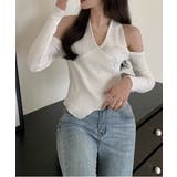 ホルターネックオフショルダーTシャツ | by muni:r | 詳細画像7