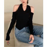 ホルターネックオフショルダーTシャツ | by muni:r | 詳細画像9