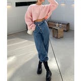 アンバランスラップデニムパンツ | by muni:r | 詳細画像1 