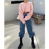 アンバランスラップデニムパンツ | by muni:r | 詳細画像16 