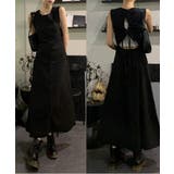 リネンバックスリットロングワンピース/ | by muni:r | 詳細画像1