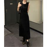 リネンバックスリットロングワンピース/ | by muni:r | 詳細画像13