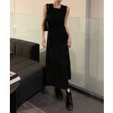 リネンバックスリットロングワンピース/ | by muni:r | 詳細画像14