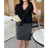 エンボスリボン2WAYパフブラウス | by muni:r | 詳細画像10 