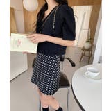 エンボスリボン2WAYパフブラウス | by muni:r | 詳細画像13 