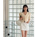 エンボスリボン2WAYパフブラウス | by muni:r | 詳細画像19 