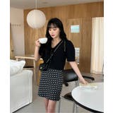 エンボスリボン2WAYパフブラウス | by muni:r | 詳細画像2 