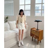 エンボスリボン2WAYパフブラウス | by muni:r | 詳細画像30 