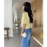 エンボスリボン2WAYパフブラウス | by muni:r | 詳細画像35 