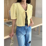 エンボスリボン2WAYパフブラウス | by muni:r | 詳細画像40 